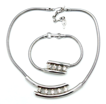 Vintage Sarah Coventry Holiday Lites Choker Necklace Bracelet Set - £23.94 GBP