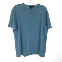 Mens Size XL BOSS Hugo Boss Midweight Marled Knit Slim Fit Tee Top 100% Cotton - £18.79 GBP