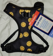 Top Paw XSmall Smiley Face Adjustable Comfort Dog Harness 12-14 Neck 14-18 Girth - £7.05 GBP