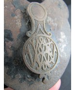 antique large padlock MYSTERY MAKER no key decorative brass 1890&#39;s - $99.99