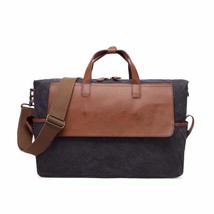 2022 New Vintage Waterproo Solid Men Canvas Bag Large Capacity Computer Bags Lei - £93.48 GBP