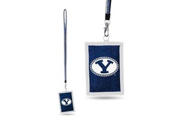 NCAA BYU Cougars Beaded Bling with Detachable ID Holder Wallet Lanyard - $12.59