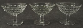 Vintage Fostoria Crystal AMERICAN Elegant Glass 3PC Lot Flared Low Sherbets - £16.77 GBP