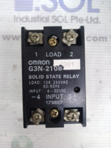 Omron G3N-210B Solid State Relay 1798E7 W/ Y92B-N50 Heat Sink Track MNT - £68.84 GBP