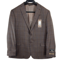 Prontomoda Men 50R Multi Brown LambWool Sport Coat Blazer Designed Italy... - $166.25