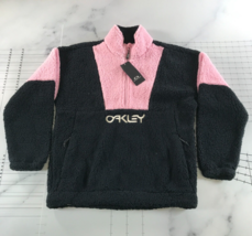 Oakley Fleecejacke Damen Klein Schwarz Rosa Unscharf Premium Sherpa Halb... - $39.59