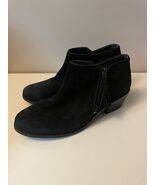 Vionic Serena Ankle Boot, Black Tassel US 6.5 - $25.49