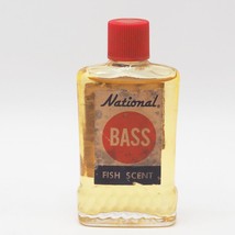 Vintage National Bass Fish Scent Glass Bottle - £28.02 GBP