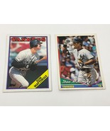 Lot Of 2 Don Mattingly Baseball Cards Topps #300 &amp; #600 Excellent - £27.07 GBP