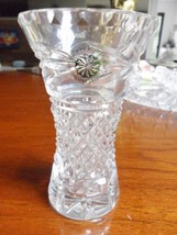 Galway Irish Crystal vase, still with original label 4&quot; tall[a*6] - £27.78 GBP