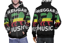Reggae Music  stylish Sporty Hoodie Fullprint  Mens - £27.53 GBP