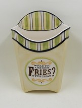 Would You Like Some Fries With That Ceramic Container Fast Food Vase - $19.99