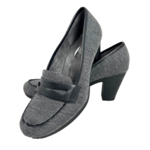 Aerosoles Heel Rest 8 M Sertanly Shoes Slip On Gray Sparkle High Heels - $29.99