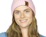 Dianthus Pink Ribbed Beanie with Pom - £26.18 GBP
