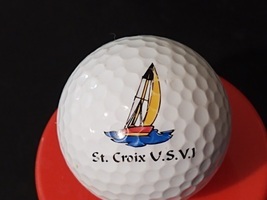 Advertising Logo Golf Ball Collectible St. Croix US Virgin Islands - £10.22 GBP