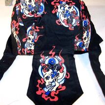 MOTORCYCLE ENGINE SKULL  BANDANA CAP 211 head durag doo - $2.84