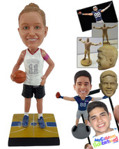 Personalized Bobblehead Female Basketball Player Holding the ball - Sports &amp; Hob - £73.09 GBP