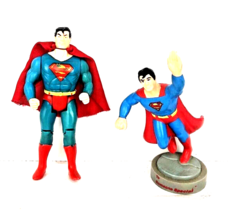 Vintage SUPERMAN DC Comics Super Heroes 4.75&quot; Action Figures 1989 Lot of 2 - $17.10