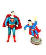 Vintage SUPERMAN DC Comics Super Heroes 4.75&quot; Action Figures 1989 Lot of 2 - £13.59 GBP