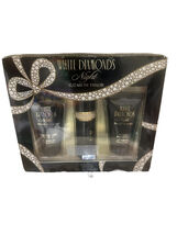 Elizabeth Taylor WHITE DIAMONDS NIGHT 3 Pc Gift Set Body Wash, EDT Spray... - $9.15