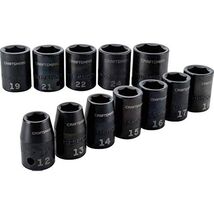 CRAFTSMAN Impact Socket Set, Metric, 1/2-Inch, 12-Piece (CMMT15885) - $95.18 CAD