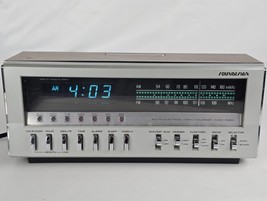 Vintage Soundesign MCM Calendar Alarm Clock AM FM Radio Faux Wood Model 3717-a - £79.00 GBP