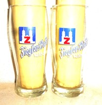 2 Brauerei Ziegler Brau Waldsassen Vtg. 0.25L German Beer Glasses - £11.59 GBP