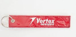 Vertex Aerospace Flight Tag Keychain Red NEW - $5.00