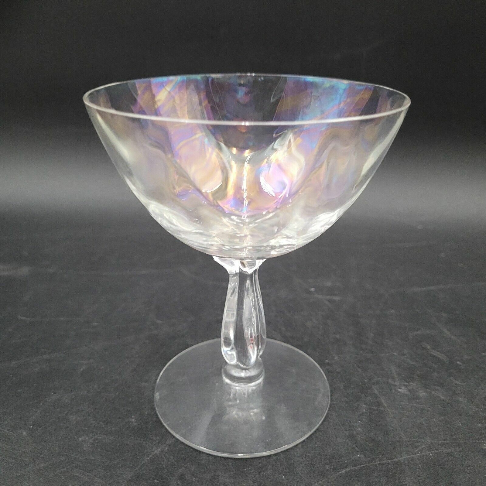 Vintage c.1960 Fostoria Pearl Shell Iridescent Champagne / Sherbet 4 1/2... - $4.94