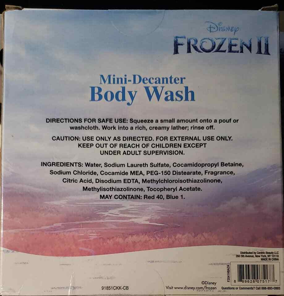 Disney Frozen II 2-Piece Mini-Decanter Body Wash Set Character Bottles (TUB E-4) Item image 2