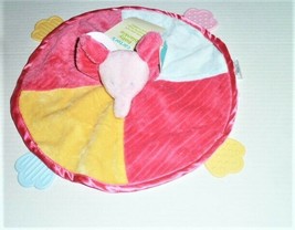 CARTERS BABY BLANKIE PINK ELEPHANT ROUND SQUEAKER TEETHER SECURITY BLANK... - £18.98 GBP