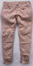 American Eagle Denim Jegging Women Size 0 Pink Cream Tie Dye Stretch Jeans - £10.05 GBP