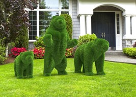 Outdoor Animal Bears Three Variants Topiary Green Figures covered in Artificial  - £2,810.51 GBP