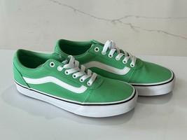 VANS Ward Canvas Shoes Women’s Size 8 Summer Green Sneakers Skate Low To... - £39.37 GBP