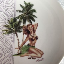 Garry Palm Designed Coconut Girl 8&quot; Ceramic Plate Island Heritage 2003 Hawaiian - £15.70 GBP