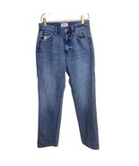 Pistola High Rise Classic Straight Denim Jeans Size 25 Medium Wash Casual - $699.14 MXN