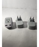 Lot Of 3 European Travel Plug Adapter, TESSAN International Power Plug  ... - $26.75 CAD