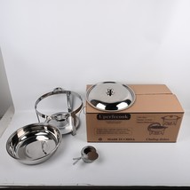 Uperfecook Round Stainless Steel Chafing Dish Food Warmer Buffet Server ... - $1,201.72 MXN