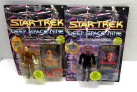 1993 - Playmates Star Trek Deep Space 9 Commander Sisko &amp; ODO Action Figures Lot - £15.71 GBP