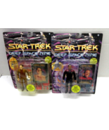 1993 - Playmates Star Trek Deep Space 9 Commander Sisko &amp; ODO Action Fig... - £15.93 GBP