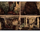 Crystal City Caves Multiview Chattanooga Tennessee TN LInen Postcard Z2 - $3.91