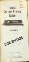 Vintage Lionel Trains 1978 O Gauge Checklist Guide 1929-1976 Ladd Public... - $6.00