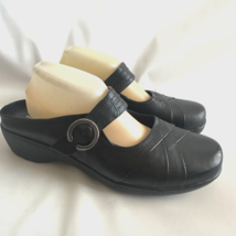 Cloudwalkers Addison Size 11 W Slip On Mules Clogs Black Mary Jane Strap... - £19.24 GBP