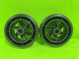 Set of 2 Genuine Husqvarna 589527401 Mower Deck Gauge Wheel 532188606 - £12.37 GBP