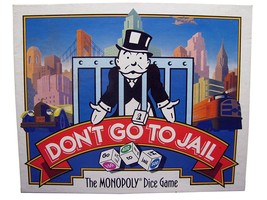 Don&#39;t Go to Jail The Monopoly Dice Game 1991 Game Accessories Sealed box - £58.73 GBP