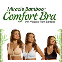 Miracle Bamboo Comfort Bra Deluxe  -3XL (46-50)- Set of 3 - £19.58 GBP