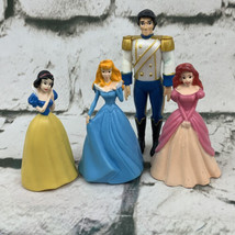 Disney Princess Figures Snow White Aurora Ariel & Prince Eric - £15.68 GBP