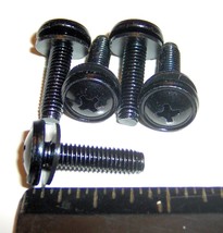 5 CROWN oem Audio RACK SCREWS 10-32 x .75 threaded w/ Washer amp BLACK 1... - $17.31