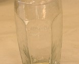 Libbey Clear Drinking Glass Tumbler Swirl Pattern Hexagon Base - $12.86