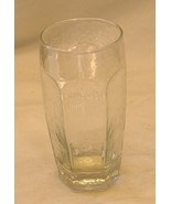 Libbey Clear Drinking Glass Tumbler Swirl Pattern Hexagon Base - $12.86